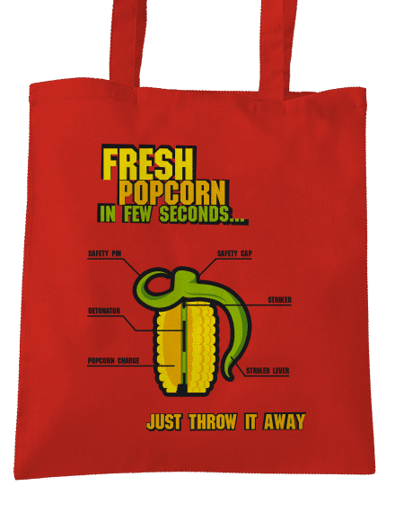 Popcorn grenade táska Bright Red