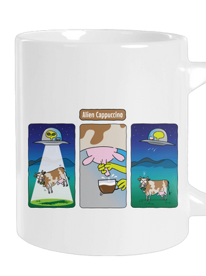 Alien Cappuccino nagy bögre White