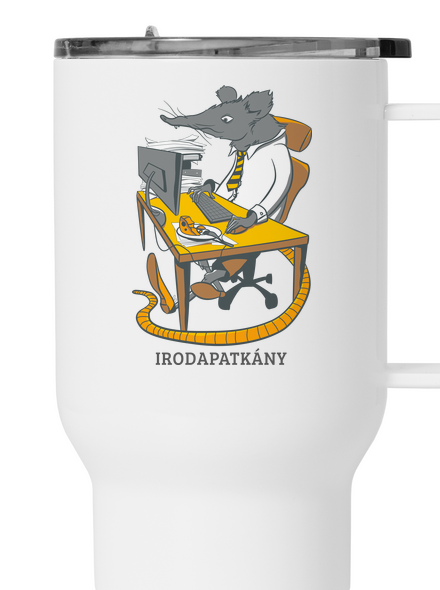 Irodapatkány termosz bögre White