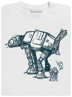 AT-AT férfi hosszú ujjú póló White