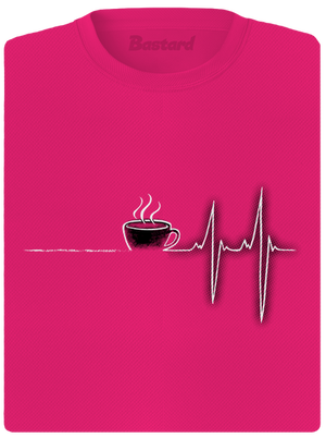 Coffee help női sportpóló Neon Pink