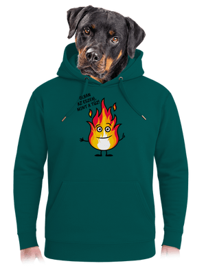 Olyan az eszem, mint a tűz! unisex prémium pulóver Emerald Green