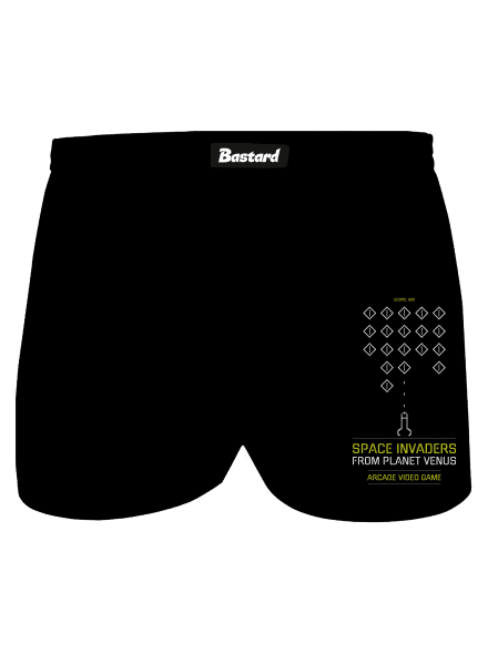 Space Invaders férfi alsó nadrág Black