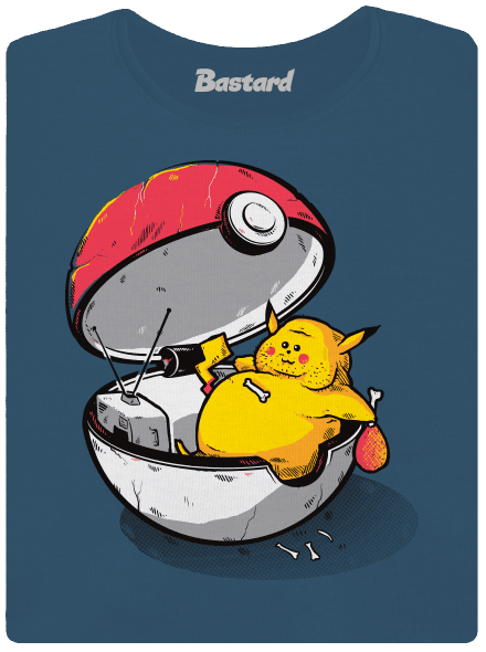 Pokémonnak annyi prémium női póló Petrol Blue