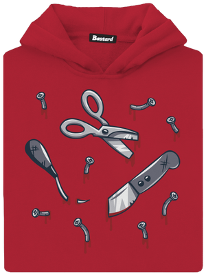 Halloween gyerek kenguruzsebes pulóver Fire Red