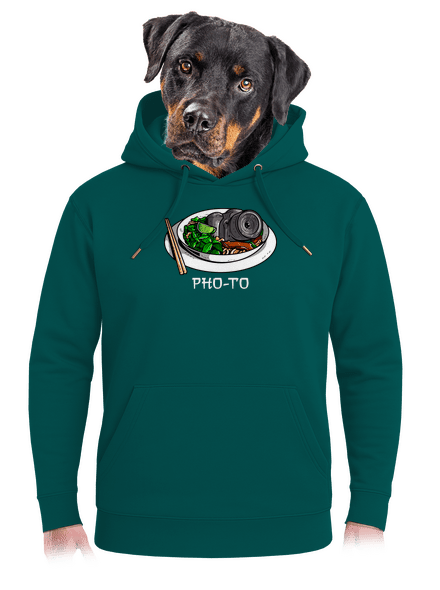 Pho-to unisex prémium pulóver Emerald Green