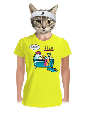 Mi kell az egyszarvúvá váláshoz női sportpóló Neon Yellow