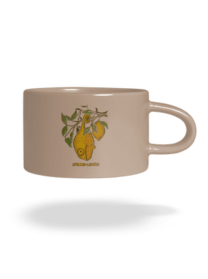 Citrom macaron bögre Brown Macaron