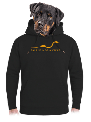 Találd meg a cicát unisex prémium pulóver Dark Black