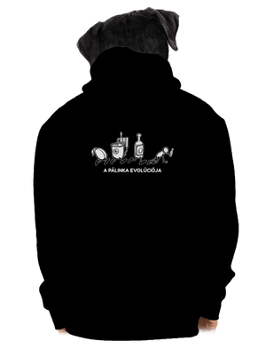  cipzáras férfi pulóver Black