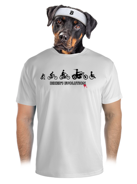 Bikers evolution férfi sportpóló White