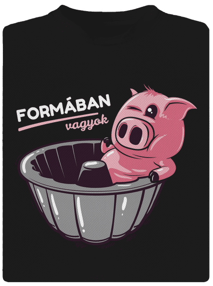 Formában férfi sportpóló Black