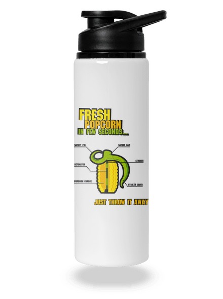 Popcorn grenade kulacs White