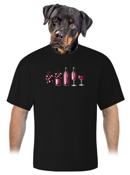 A vörösbor evolúciója unisex túlméretezett póló Black