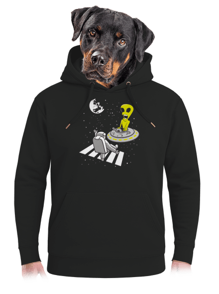 UFO crosswalk unisex prémium pulóver Dark Black