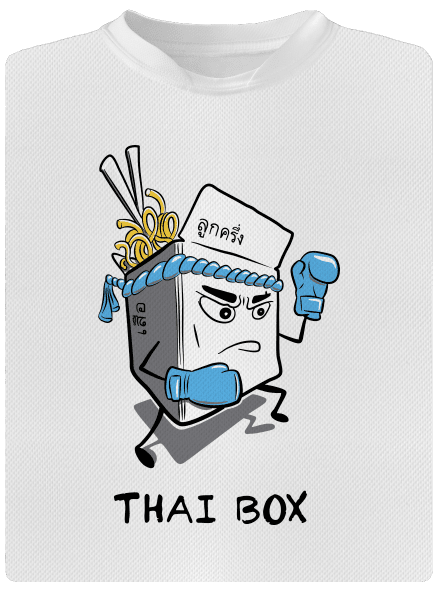 Thai box gyerek sport póló White