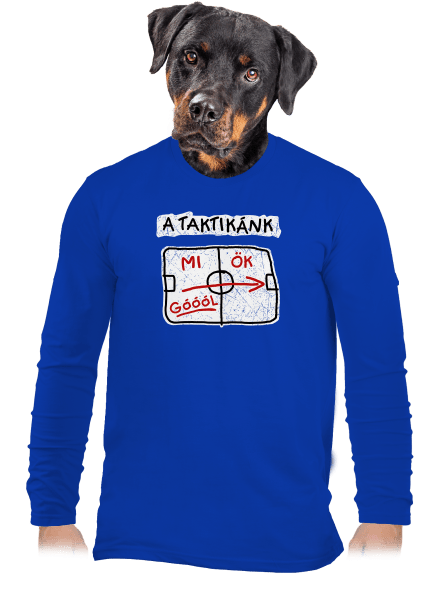 A taktikánk férfi hosszú ujjú póló Royal Blue