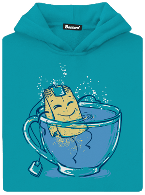 Lazítás gyerek kenguruzsebes pulóver Hawaiian Blue