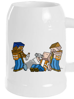 Real Minecraft söröskorsó White