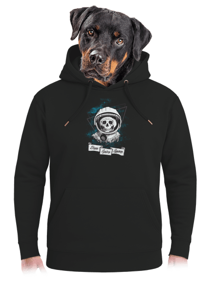 Dum spiro spero unisex prémium pulóver Dark Black