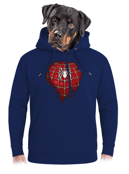 Spider inside unisex prémium pulóver Navy