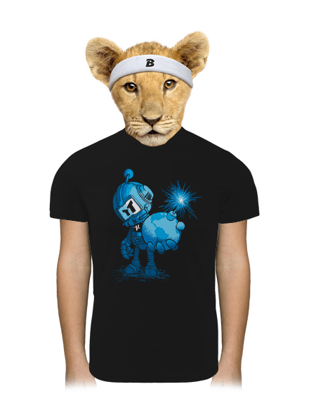 Időzített bomba gyerek sport póló Black