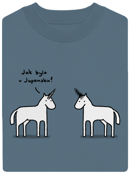 Pornókürt unisex crewneck Nordic Blue