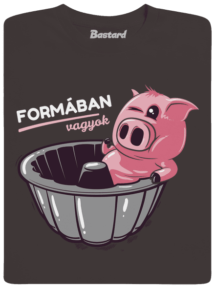 Formában férfi hosszú ujjú póló Bear Brown