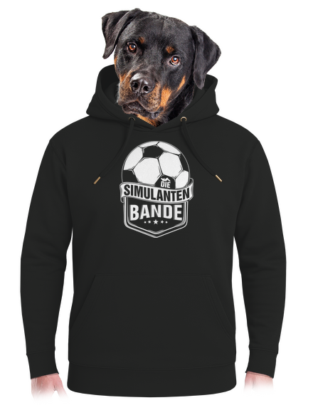 Simulanten bande unisex prémium pulóver Dark Black