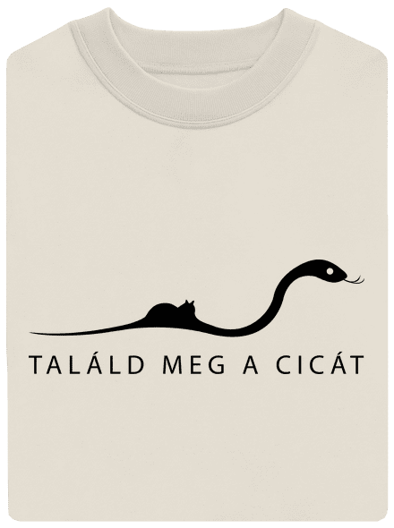 Találd meg a cicát unisex crewneck Off White