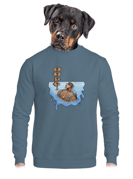 Kitaszított unisex crewneck Nordic Blue