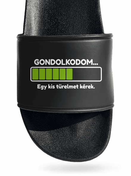 Gondolkodom papucs Black