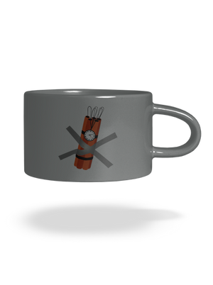 Dinamit macaron bögre Grey Macaron