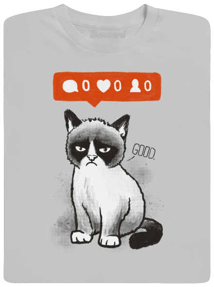 Grumpy férfi póló Pacific Grey