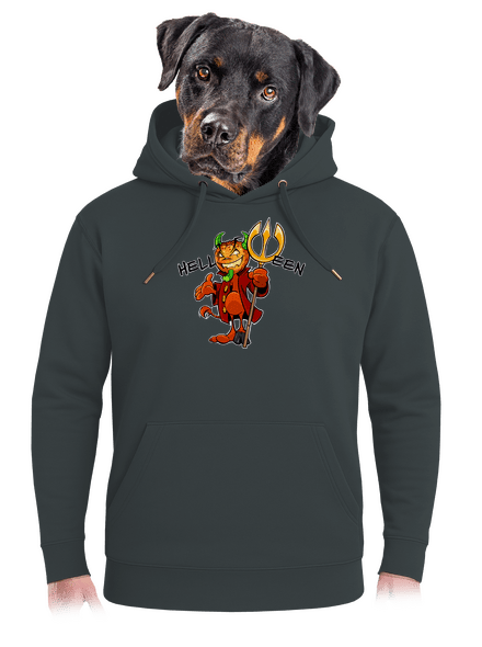 Helloween unisex prémium pulóver Charcoal