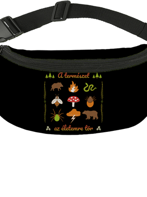 A természet az életemre tör övtáska Black