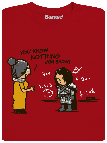 You know nothing férfi hosszú ujjú póló Red