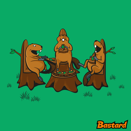 Beaver pizza party