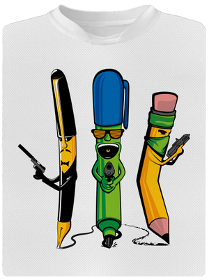 Az író banda férfi sportpóló White