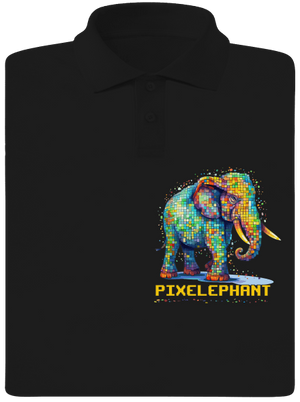 Pixelephant férfi pólóingek Black