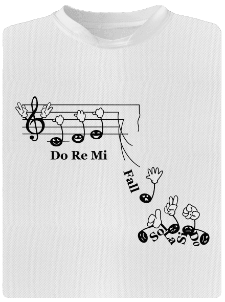 Do re mi fall gyerek sport póló White