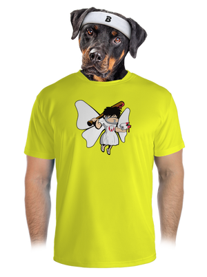 Fogtündér férfi sportpóló Neon Yellow