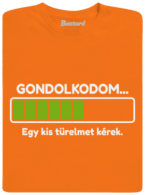 Gondolkodom gyerek póló Orange