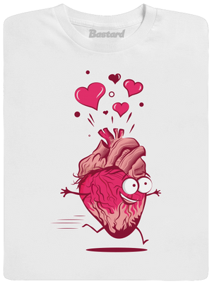 Szerelmes szívek férfi póló White