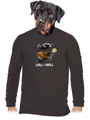 Vall-iball férfi hosszú ujjú póló Bear Brown