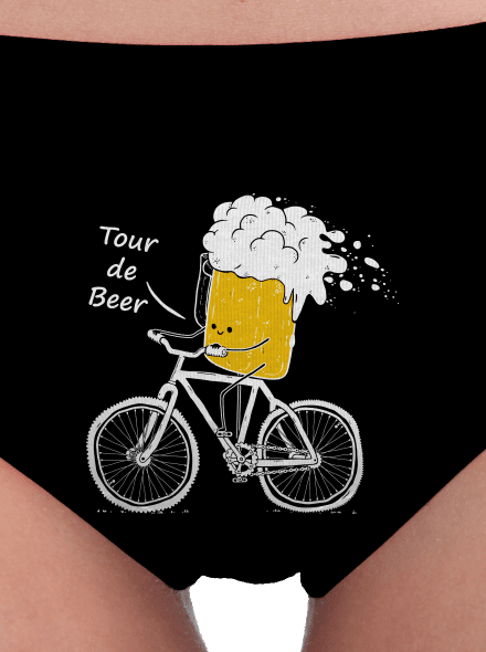 Tour de beer női bugyik Black