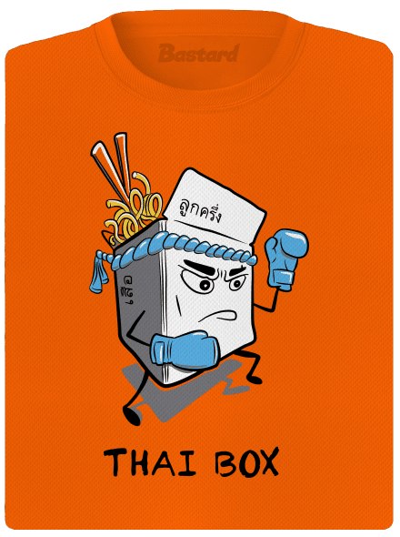 Thai box női sportpóló Neon Orange
