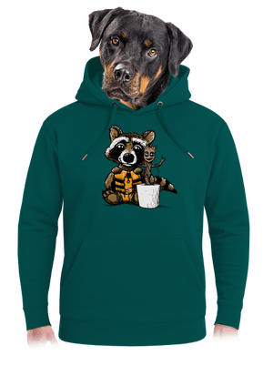 A galaxis őrzői unisex prémium pulóver Emerald Green