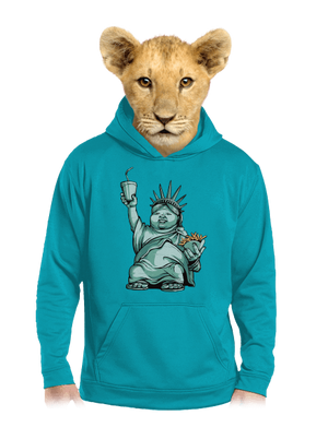 Amerikai bálvány gyerek kenguruzsebes pulóver Hawaiian Blue