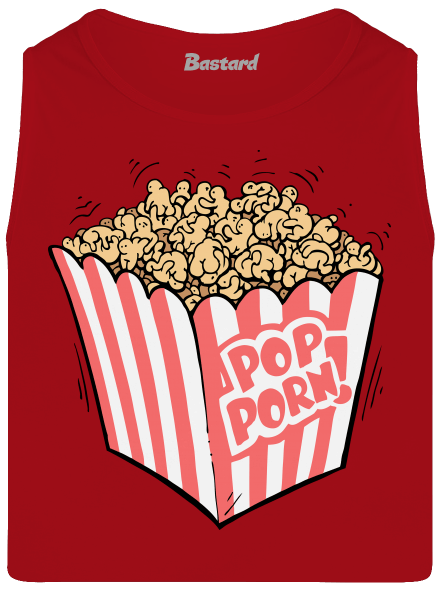 Popporn férfi trikó Red
